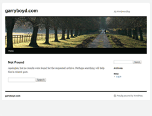 Tablet Screenshot of garryboyd.com